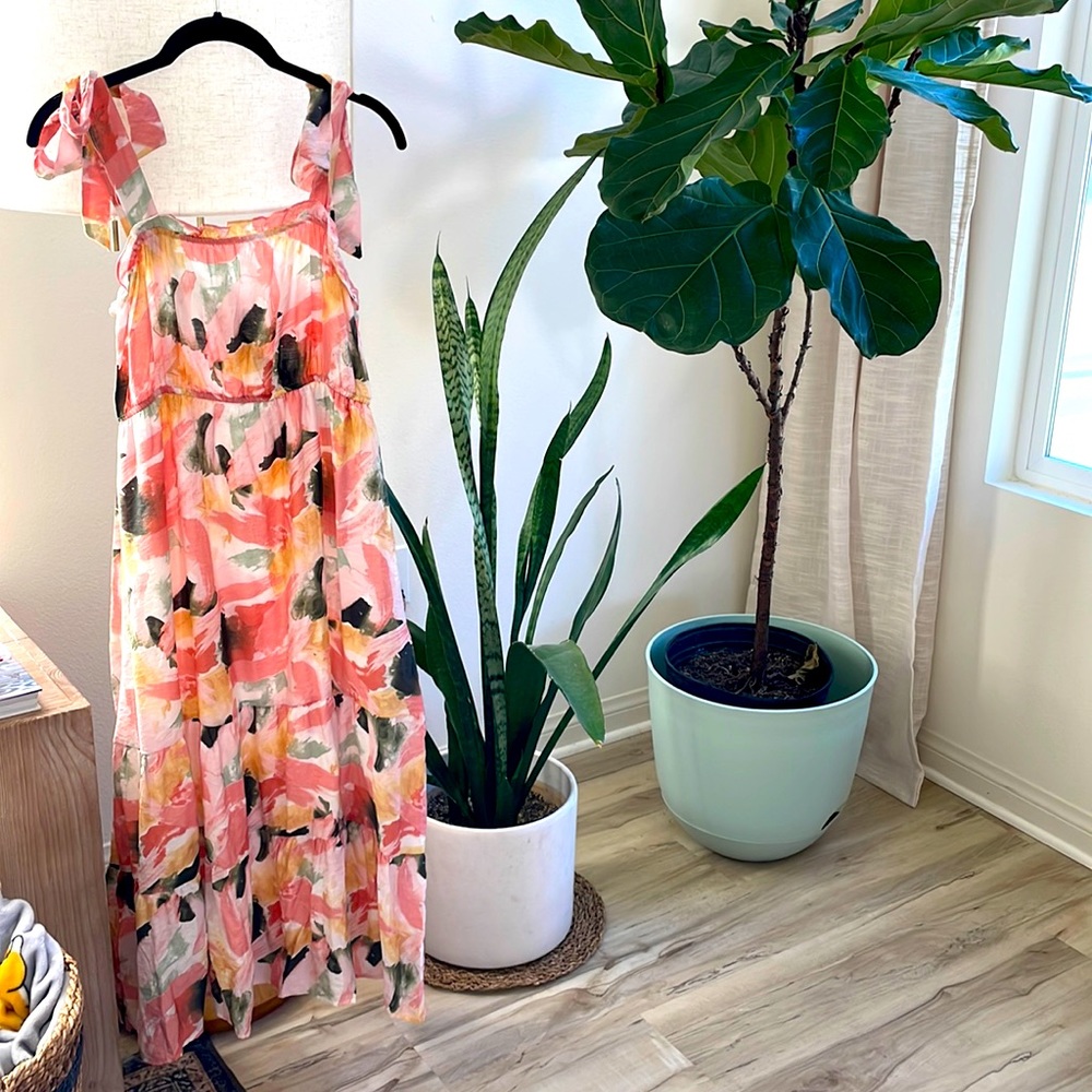 Watercolor MIDI Dress
